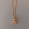 Collar de oro con osito