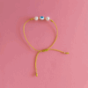 Pulsera verde con ojo turco