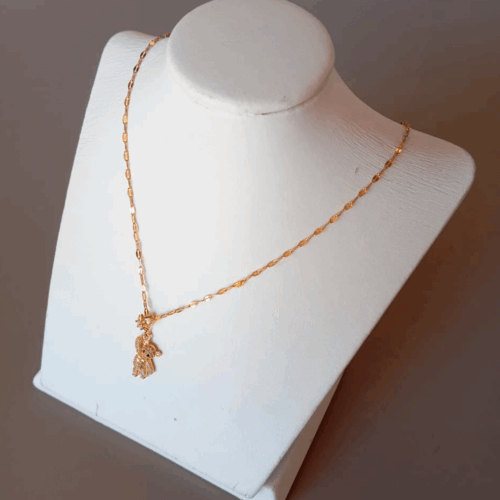 Collar de osito y estrella